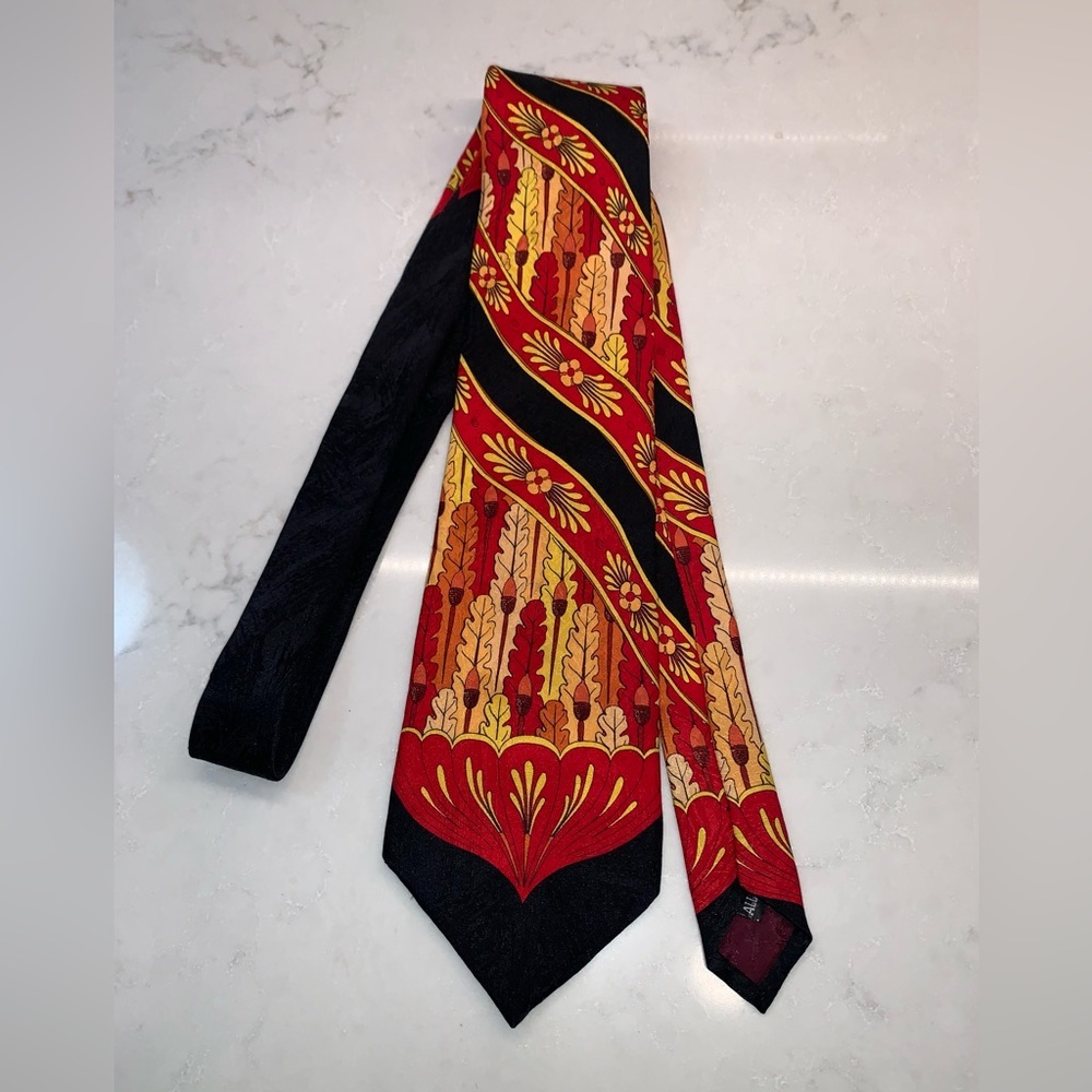 Rush Limbaugh No Boundaries Collection Fall Autumn Silk USA Tie - Picture 2 of 6